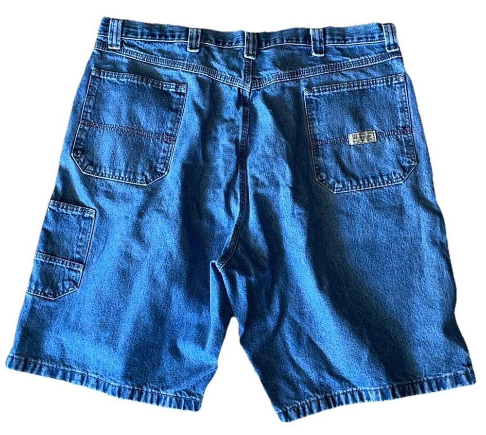 Vintage Wrangler Authentic Issue Hero Mens Denim Carpenter Jean Shorts Size 40